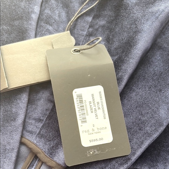 NWT Rag and Bone Margot Velvet Blazer - Picture 6 of 10